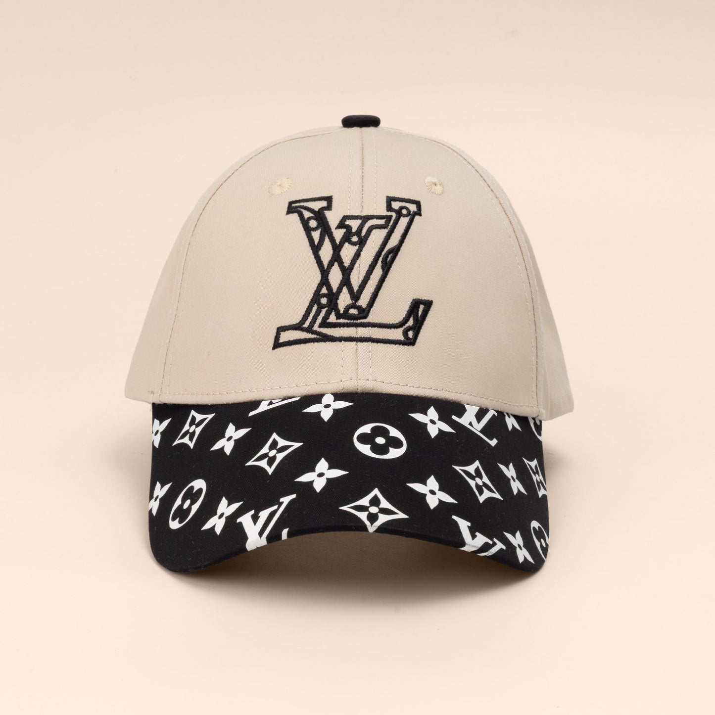 Ivory Monogram Luxe Cap