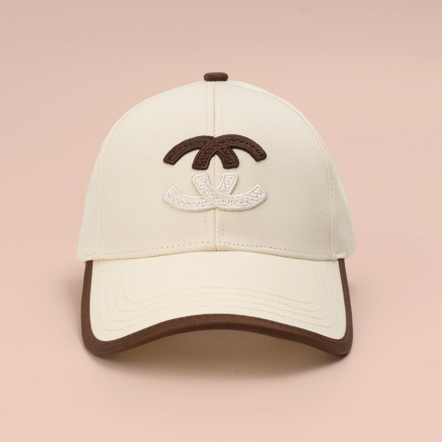Ivory Luxe Monogram Cap