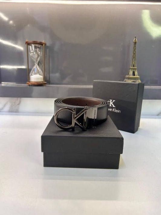 Ck_Calvin Full Black Glossy Belt Fa 341