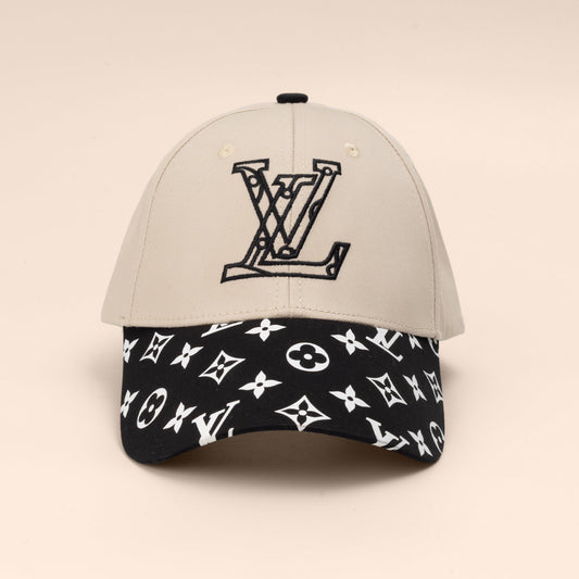 Ivory Monogram Luxe Cap