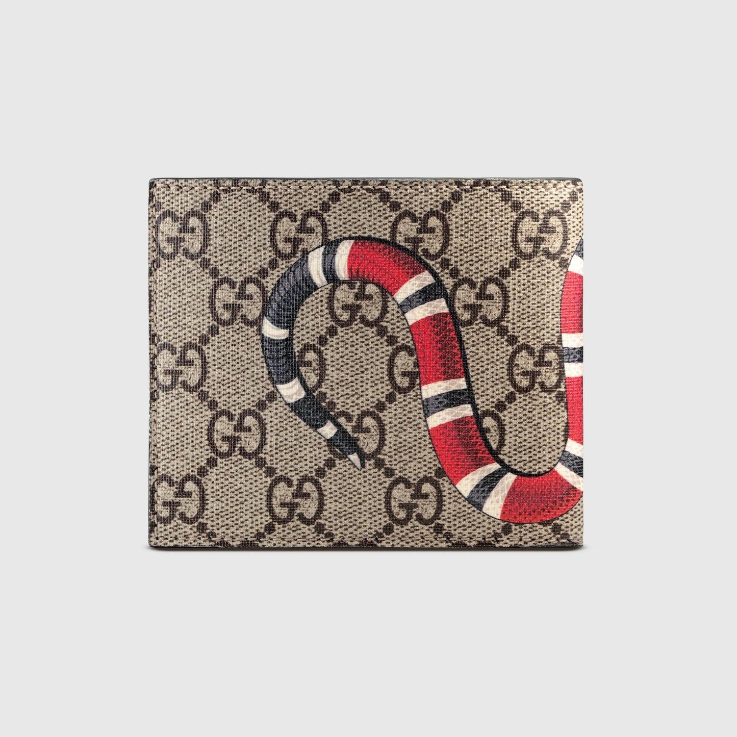 Gucc_i Red Snake Wallet