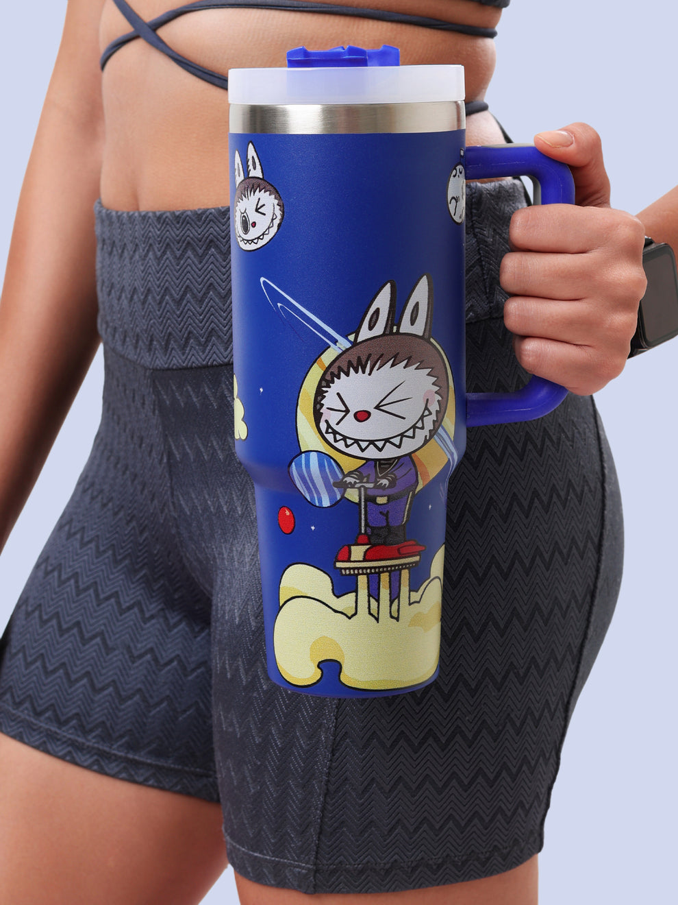 LABUBU “Cosmic Ride” Blue Sipper