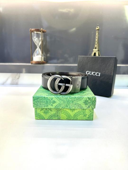 Gucc_i Grey Black Reversible Belt Fa 679