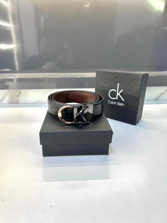 Ck_Calvin Black Golden Belt Fa 306