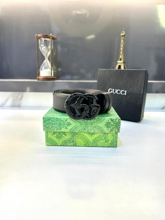 Gucc_i Black Reversible Belt Fa 673
