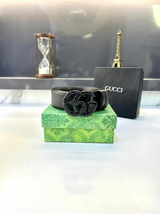 Gucc_i Black Reversible Belt Fa 673