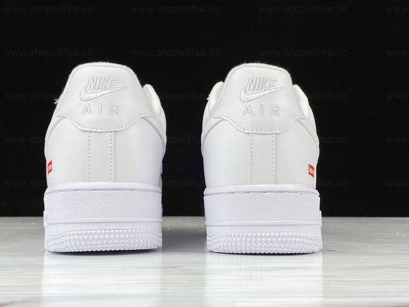 Air Force 1 Supreme Low Box Logo White