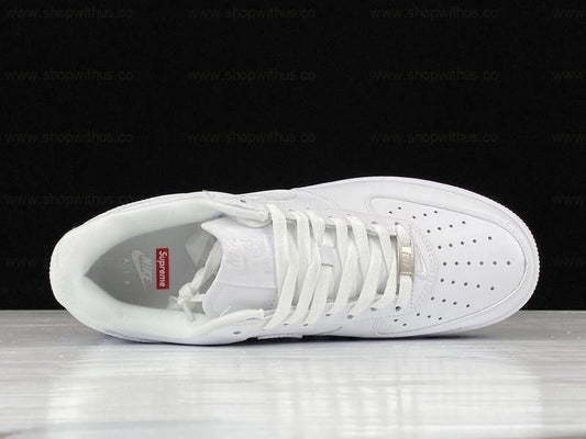Air Force 1 Supreme Low Box Logo White
