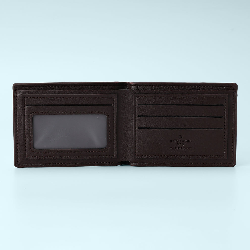Brown Checkered Premium Wallet