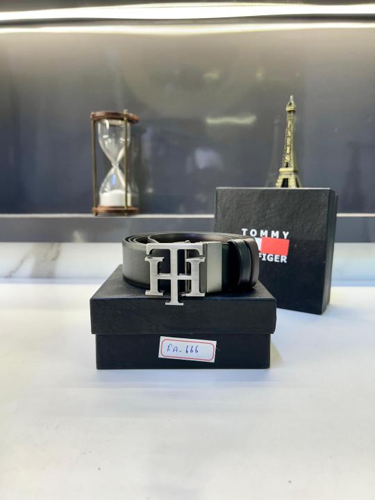 Tomm_y Hilfiger Grey Reversible Belt Fa 672