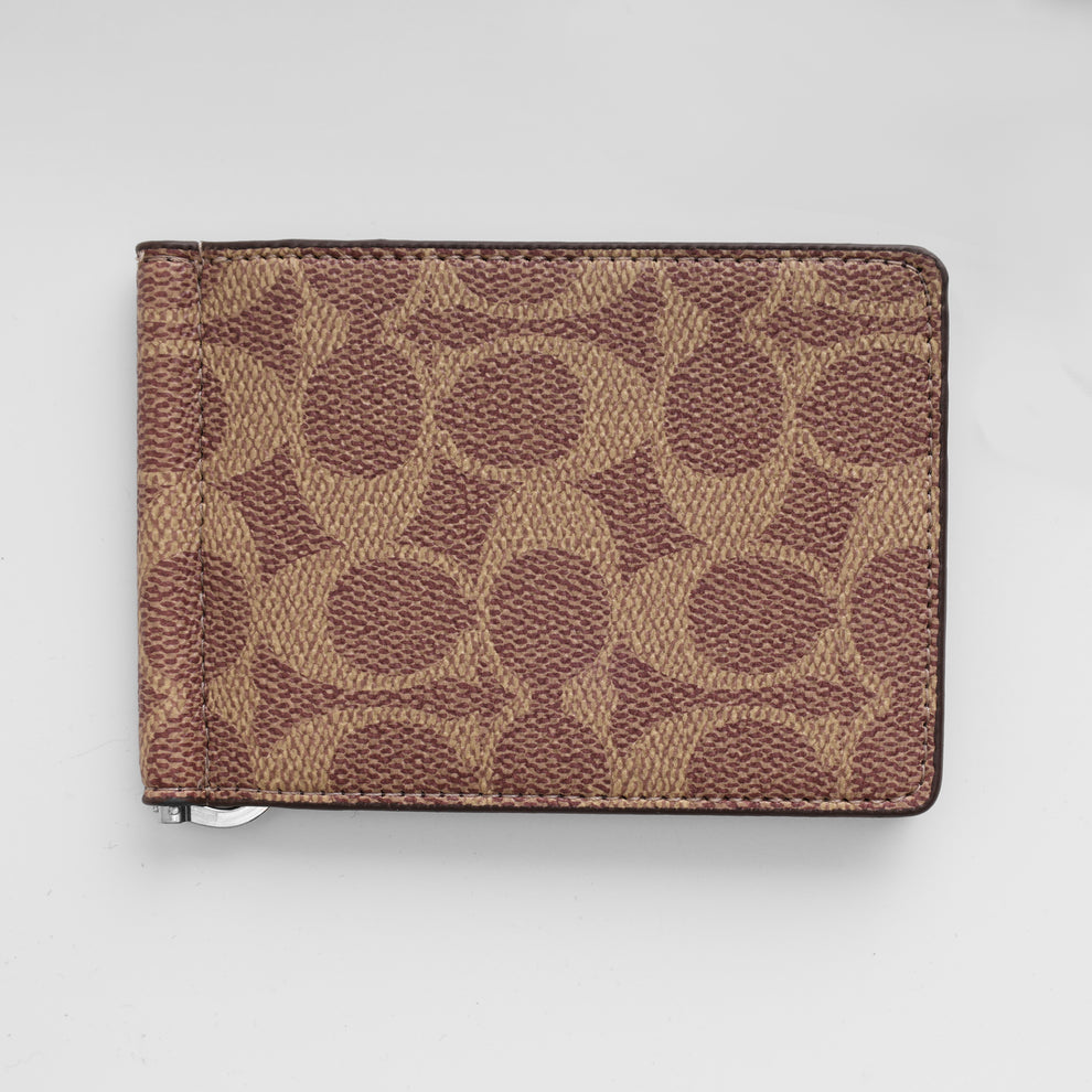 Signature Canvas Brown Bifold Wallet