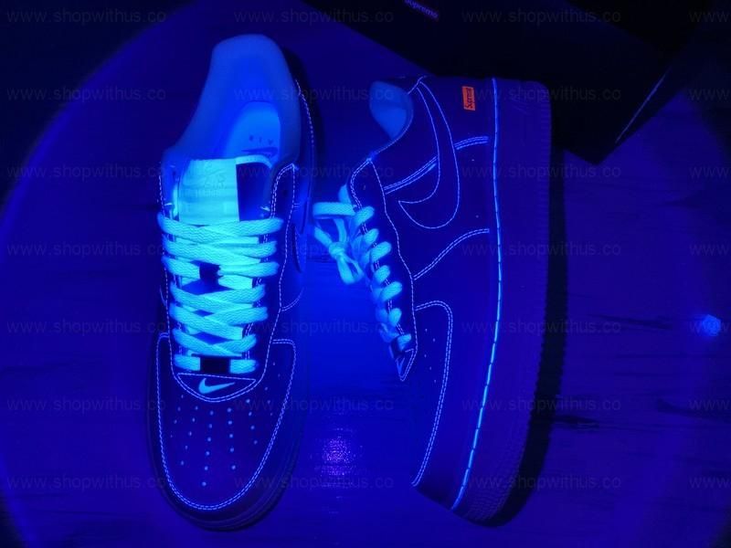 Air Force 1 Supreme Low Box Logo White