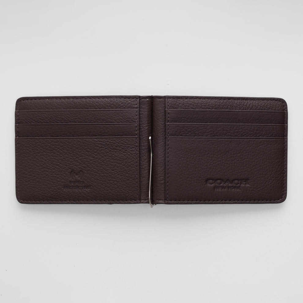 Signature Canvas Brown Bifold Wallet